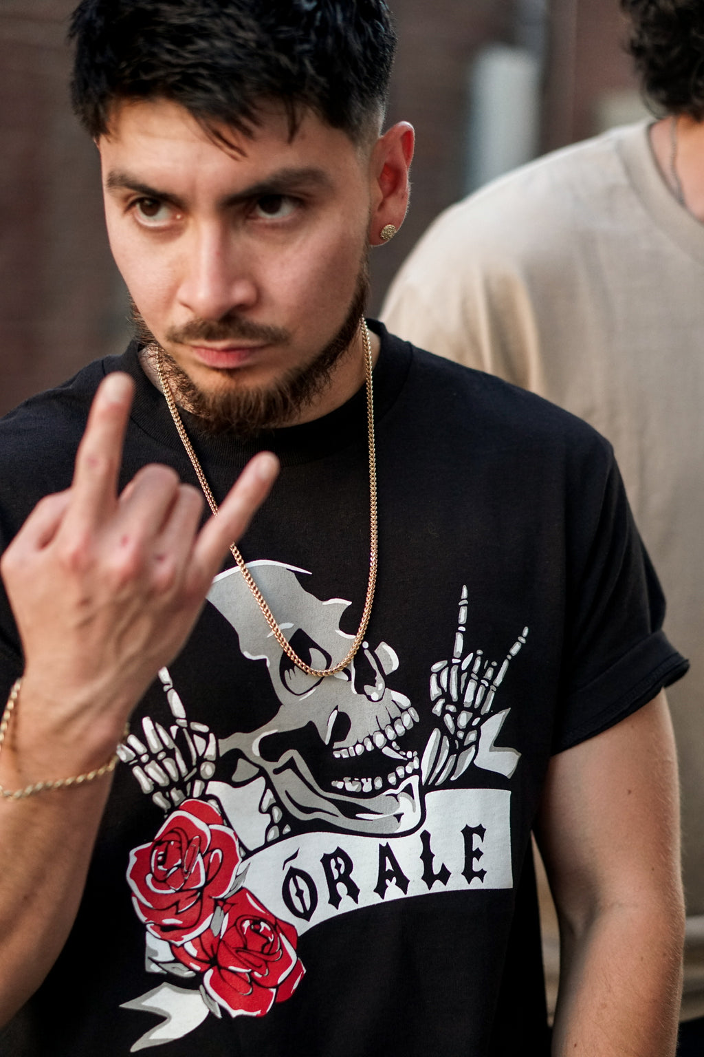 Skull n Rose T Shirt