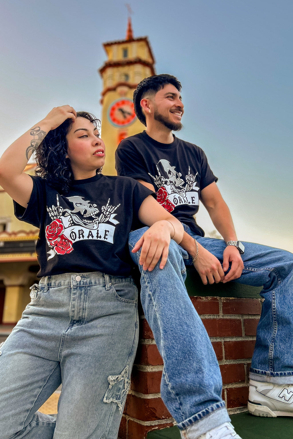 Skull n Rose T Shirt