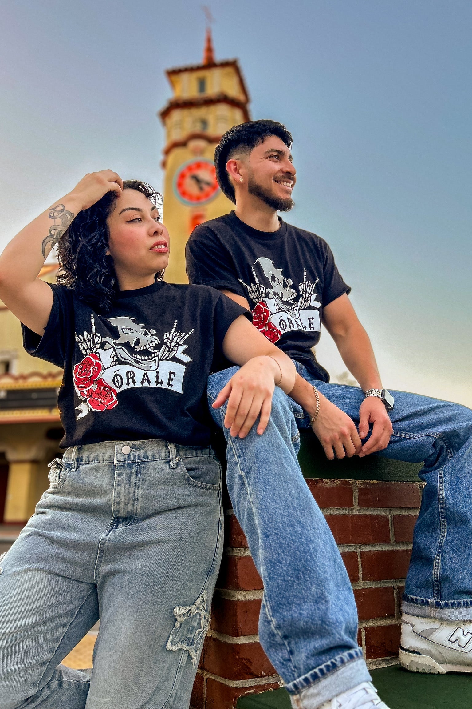 Skull n Rose T Shirt