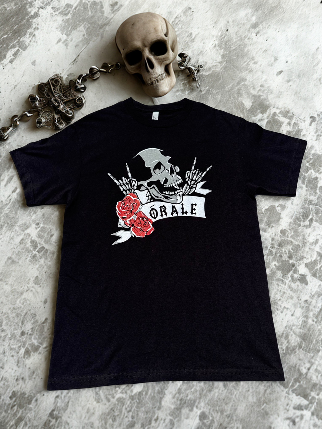 Skull n Rose T Shirt