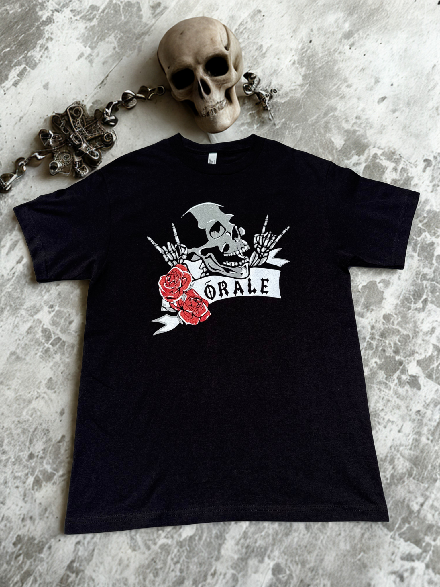 Skull n Rose T Shirt